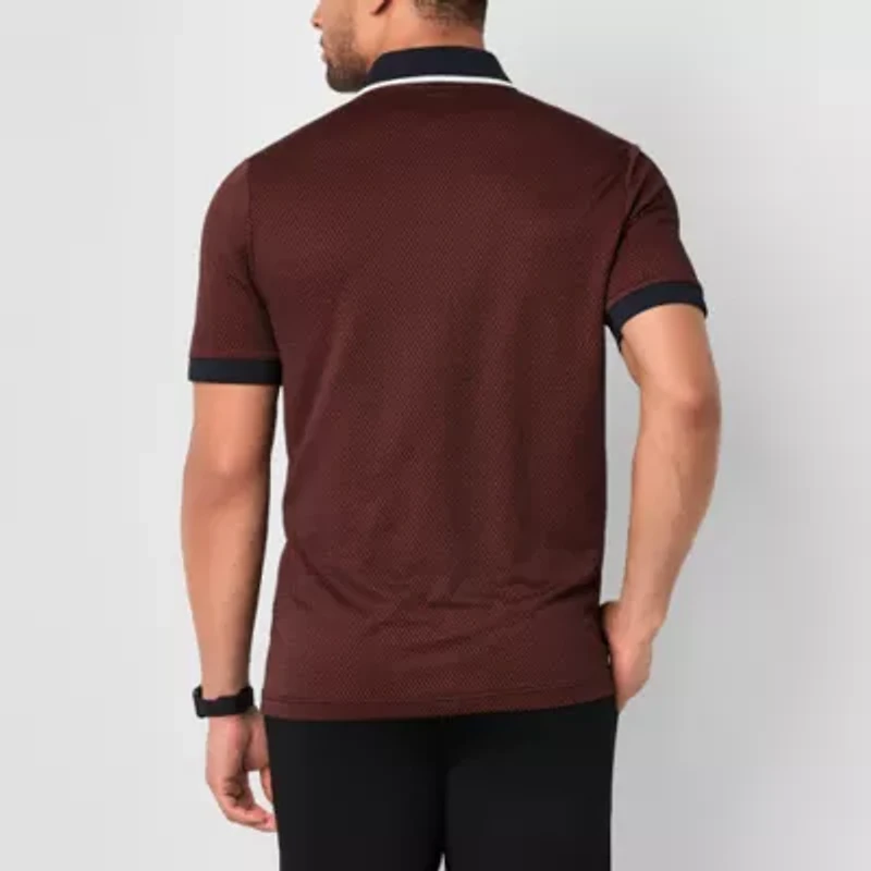 Stylus Printed Mens Regular Fit Short Sleeve Polo Shirt