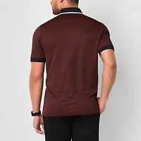 Stylus Printed Mens Regular Fit Short Sleeve Polo Shirt