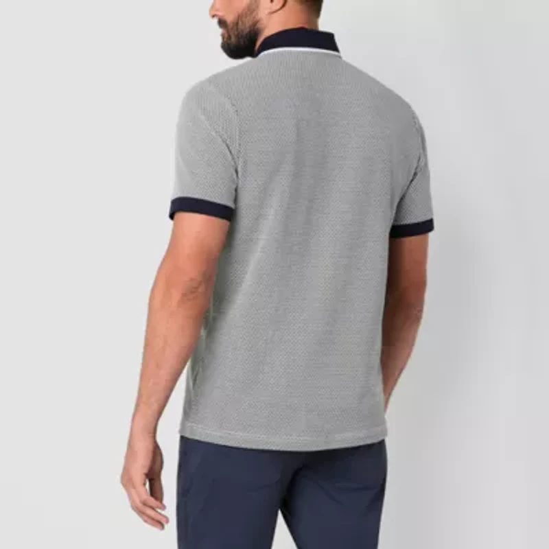 Stylus Printed Mens Regular Fit Short Sleeve Polo Shirt