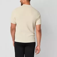 Stylus Mens Short Sleeve Pullover Sweater
