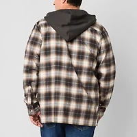 Arizona Mens Big and Tall Hooded Flannel