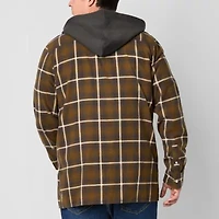 Arizona Mens Big and Tall Hooded Flannel
