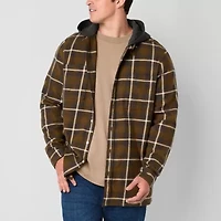 Arizona Mens Big and Tall Hooded Flannel