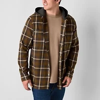 Arizona Mens Big and Tall Hooded Flannel