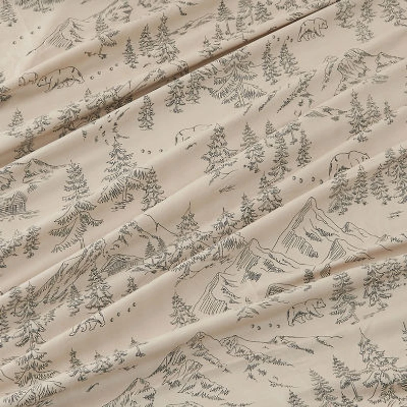 Linery Rustic Lodge Microfiber Sheet Set