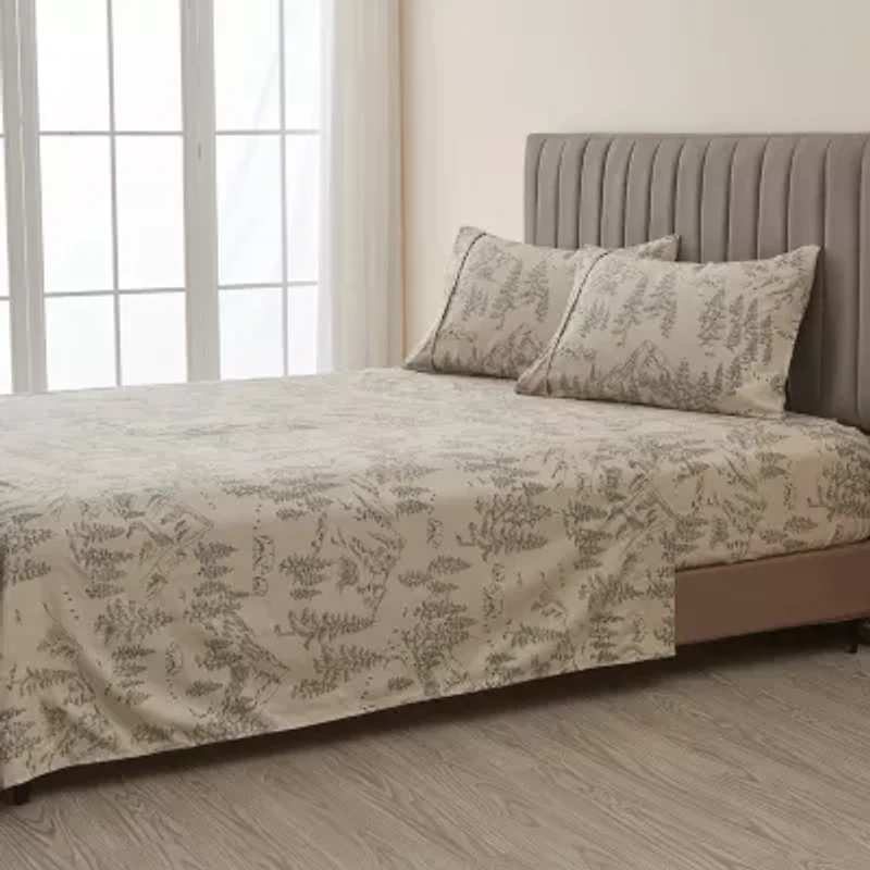 Linery Rustic Lodge Microfiber Sheet Set