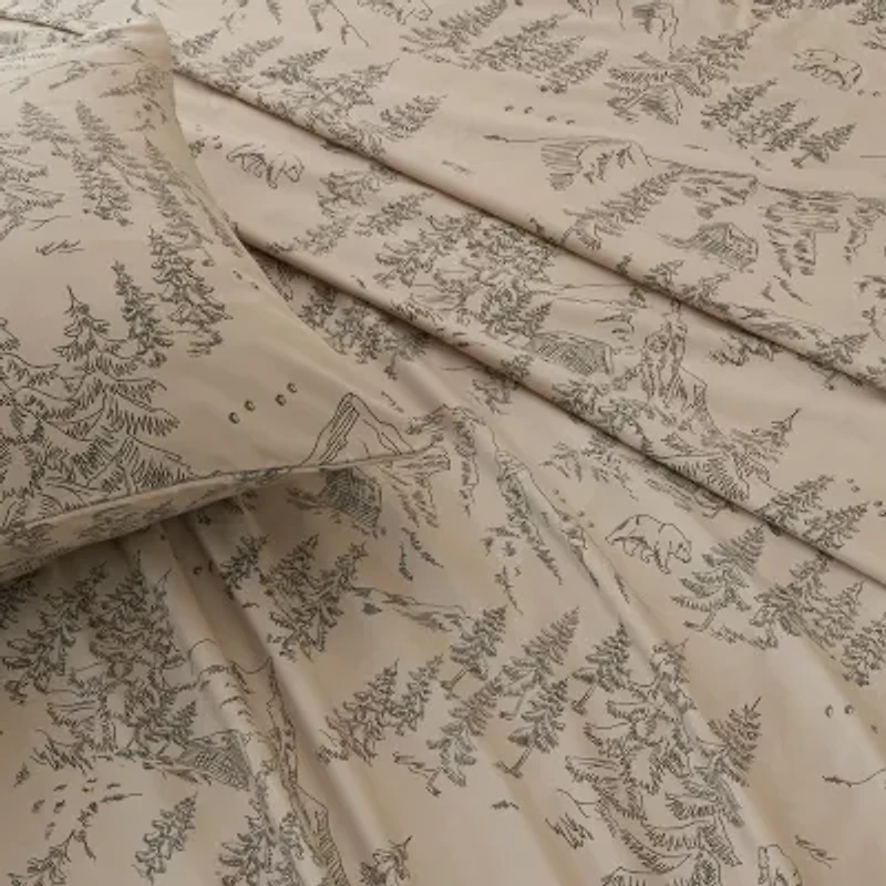 Linery Rustic Lodge Microfiber Sheet Set