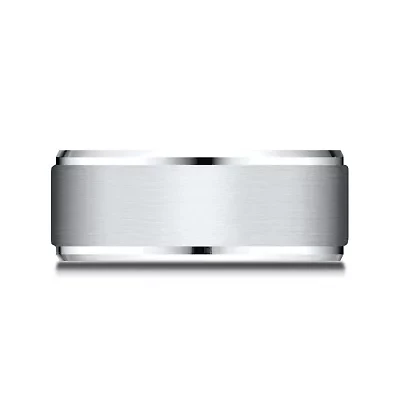 Mens 9mm Cobalt Wedding Band