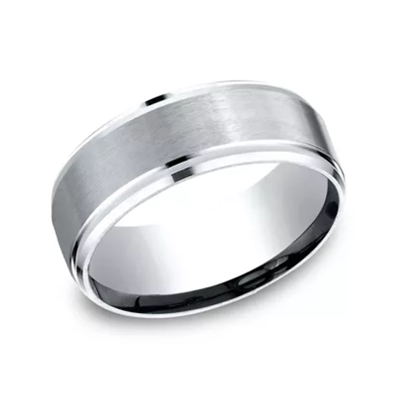 Mens 9mm Cobalt Wedding Band