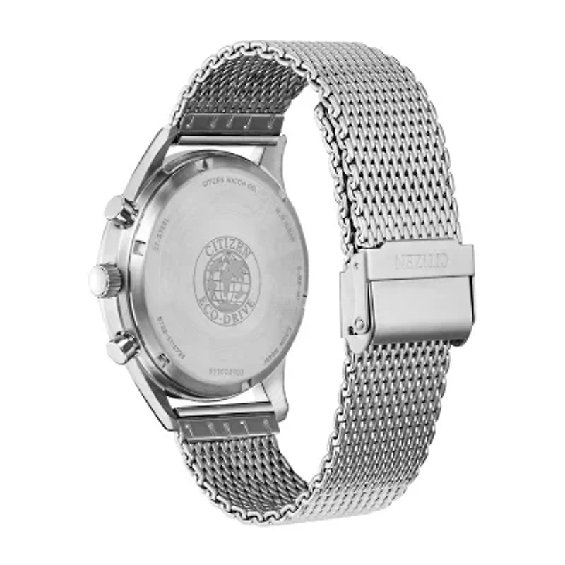 Citizen Chandler Mens Silver Tone Stainless Steel Bracelet Watch Ca7020-58l