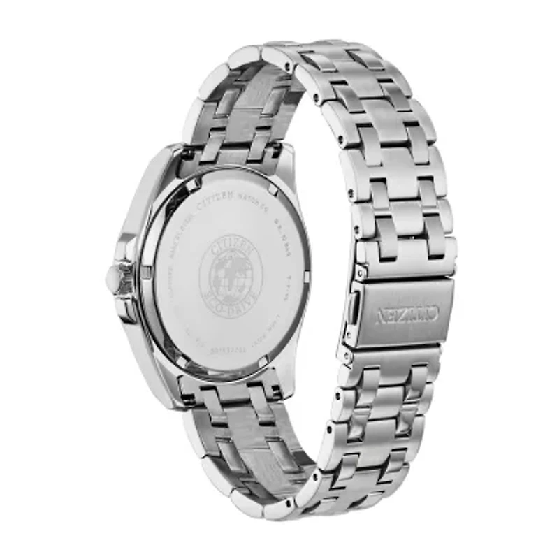 Citizen Peyten Mens Diamond Accent Silver Tone Stainless Steel Bracelet Watch Bm7100-59h