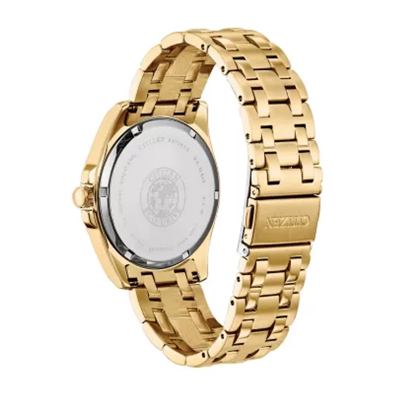 Citizen Peyten Mens Diamond Accent Gold Tone Stainless Steel Bracelet Watch Bm7103-51l