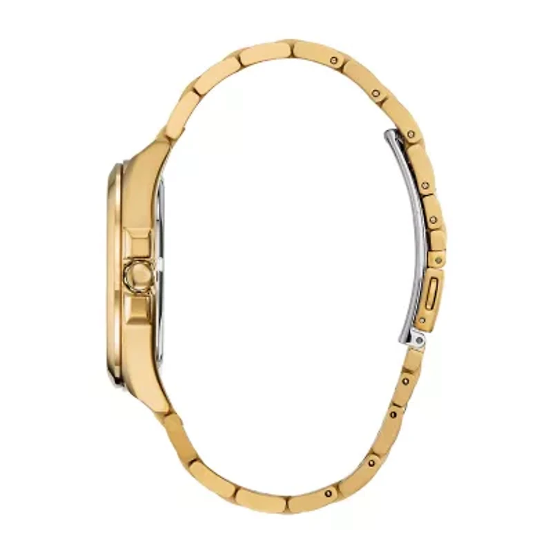 Citizen Peyten Mens Diamond Accent Gold Tone Stainless Steel Bracelet Watch Bm7103-51l