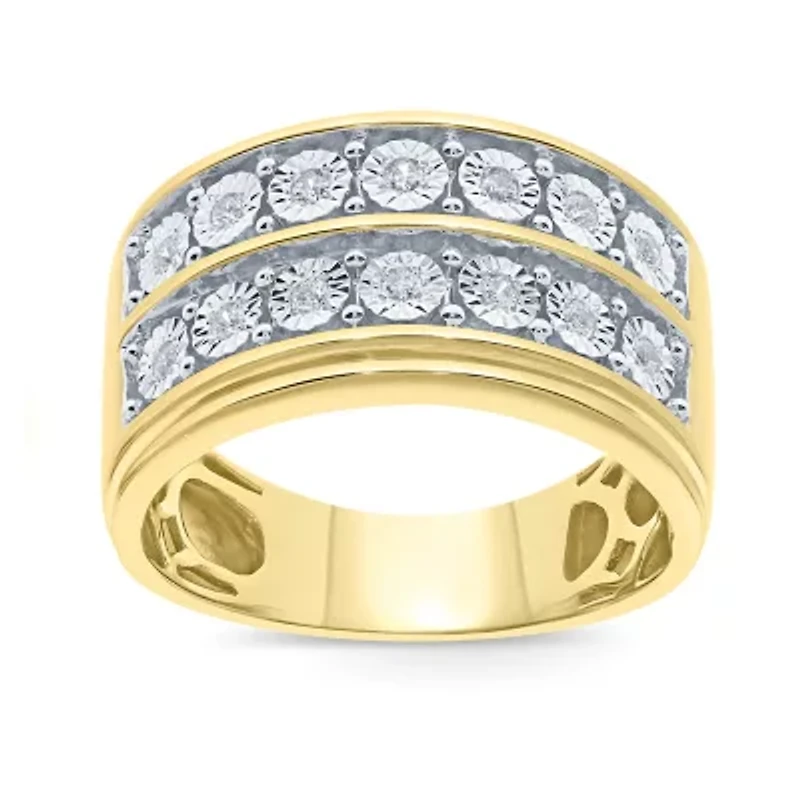 Mens CT. T.W. Natural Diamond 10K Gold Fashion Ring