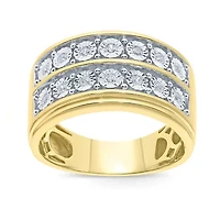Mens CT. T.W. Natural Diamond 10K Gold Fashion Ring