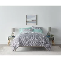 Home Expressions Ayden Geometric Reversible Complete Bedding Set with Sheets