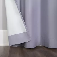Sun Zero Harper Grommet Top Energy Saving 100% Blackout Single Curtain Panel