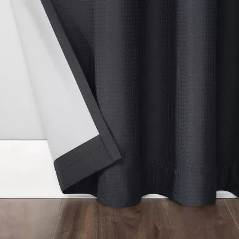 Sun Zero Array Grommet Top Energy Saving 100% Blackout Single Curtain Panel