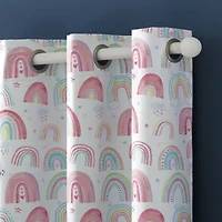 Sun Zero Rainbows Grommet Top Energy Saving 100% Blackout Single Curtain Panel