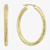 Womens 14K Gold 30mm Hoop Earrings