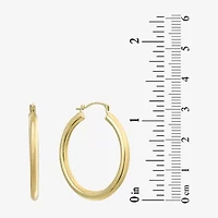 Womens 14K Gold 30mm Hoop Earrings