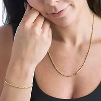 Made in Italy Womens 24K Gold Over Silver 2-pc. Jewelry Set