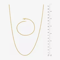 Made in Italy Womens 24K Gold Over Silver 2-pc. Jewelry Set