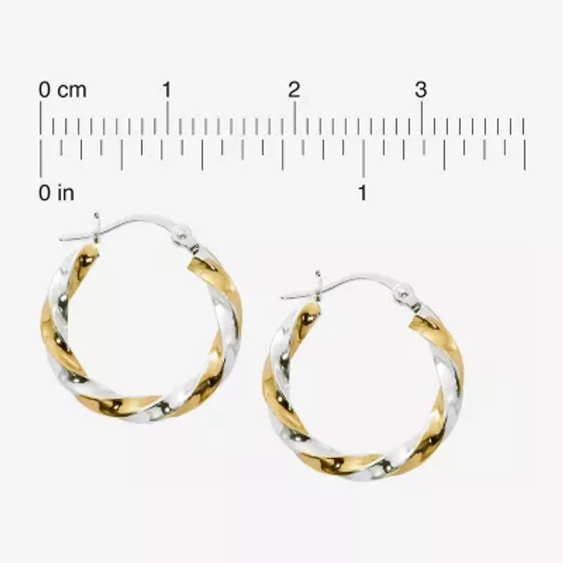 Womens 24K Gold Over Silver Drop Earrings