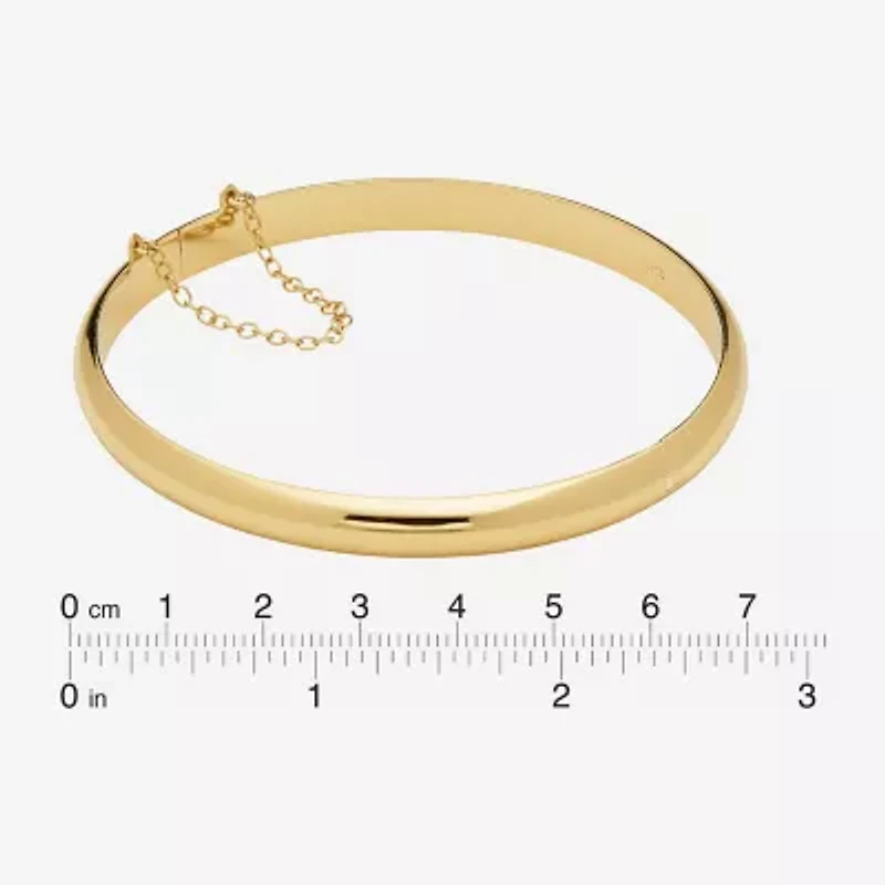 Womens 24K Gold Over Silver Bangle Bracelet