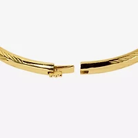 Womens 24K Gold Over Silver Bangle Bracelet