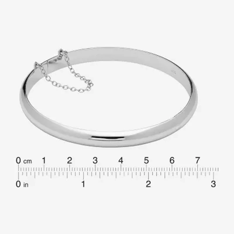 Womens Sterling Silver Bangle Bracelet
