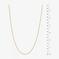 Made in Italy Womens 24K Gold Over Silver Sterling Silver 18 Inch Chain Necklace