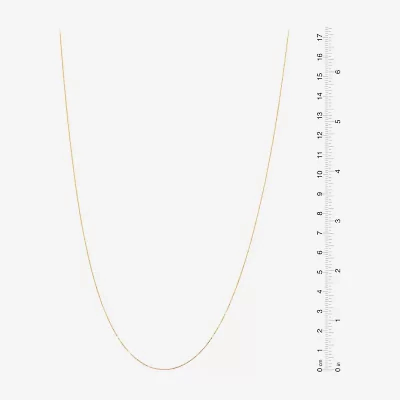 Made in Italy Womens 24K Gold Over Silver Sterling Silver Inch Link Chain Necklace