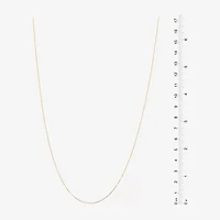 Made in Italy Womens 24K Gold Over Silver Sterling Silver Inch Link Chain Necklace