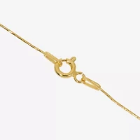 Made in Italy Womens 24K Gold Over Silver Sterling Silver Inch Link Chain Necklace