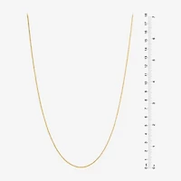 Made Italy Womens 24K Gold Over Silver Sterling 30 Inch Snake Chain Necklace