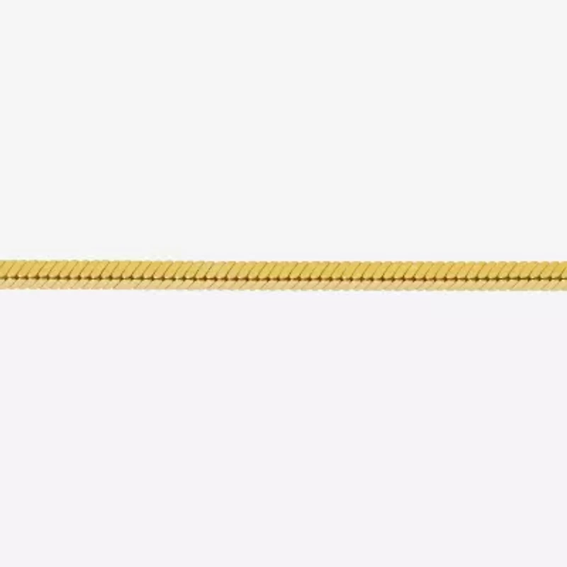 Made Italy Womens 24K Gold Over Silver Sterling 30 Inch Snake Chain Necklace