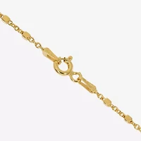 Made in Italy Womens 24K Gold Over Silver Sterling Silver 20 Inch Rope Chain Necklace