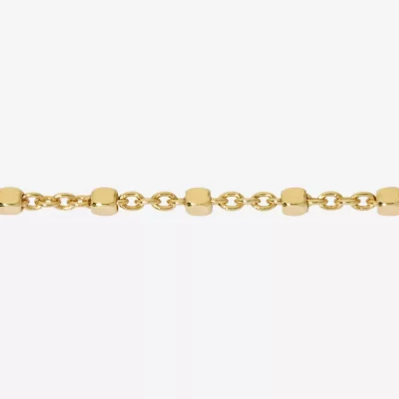 Made in Italy Womens 24K Gold Over Silver Sterling Silver 20 Inch Rope Chain Necklace