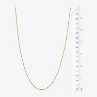 Made Italy 24K Gold Over Silver Sterling 16 Inch Solid Rope Chain Necklace