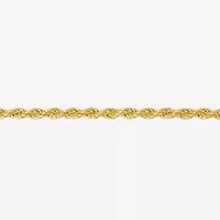 Made Italy 24K Gold Over Silver Sterling 16 Inch Solid Rope Chain Necklace