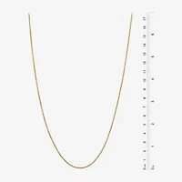 Made in Italy Womens 24K Gold Over Silver Sterling Silver 24 Inch Perfectina Chain Necklace