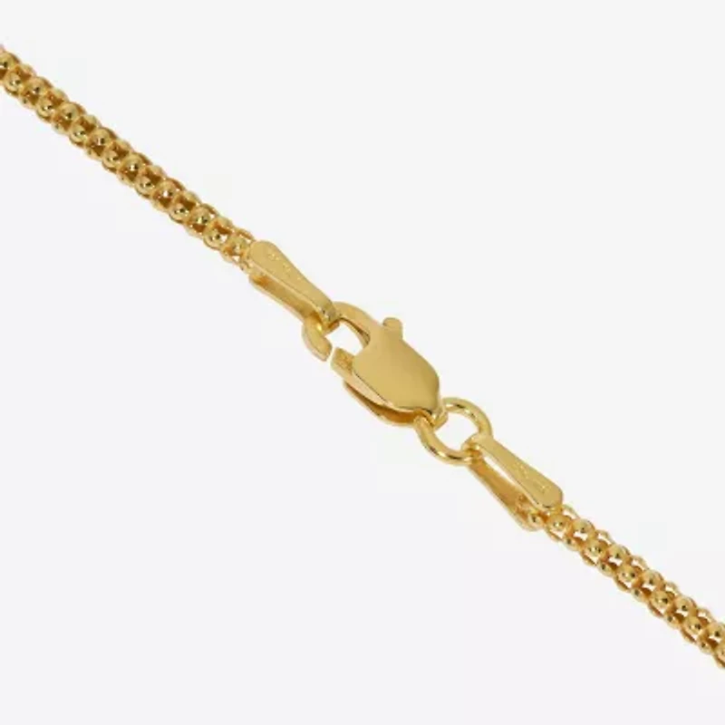 Made in Italy Womens 24K Gold Over Silver Sterling Silver 24 Inch Perfectina Chain Necklace