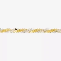 Made in Italy Womens 24K Gold Over Silver Inch Singapore Chain Necklace