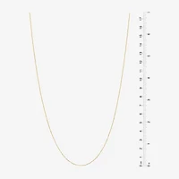 Made in Italy Womens 24K Gold Over Silver Sterling Silver 24 Inch Link Chain Necklace