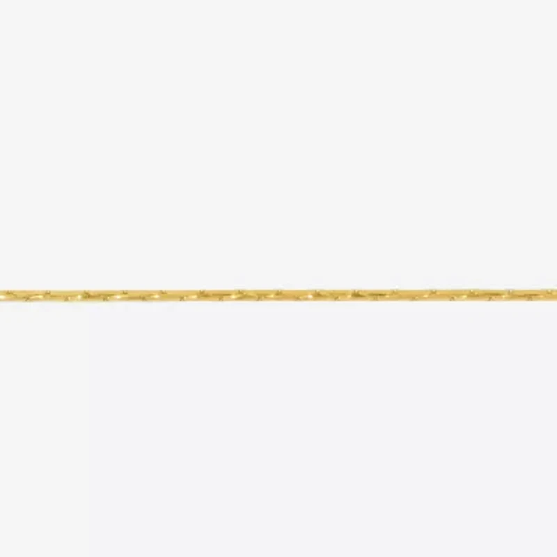 Made in Italy Womens 24K Gold Over Silver Sterling Silver 24 Inch Link Chain Necklace