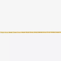 Made in Italy Womens 24K Gold Over Silver Sterling Silver 24 Inch Link Chain Necklace