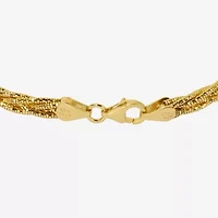 Made in Italy Womens 24K Gold Over Silver Charm Bracelet