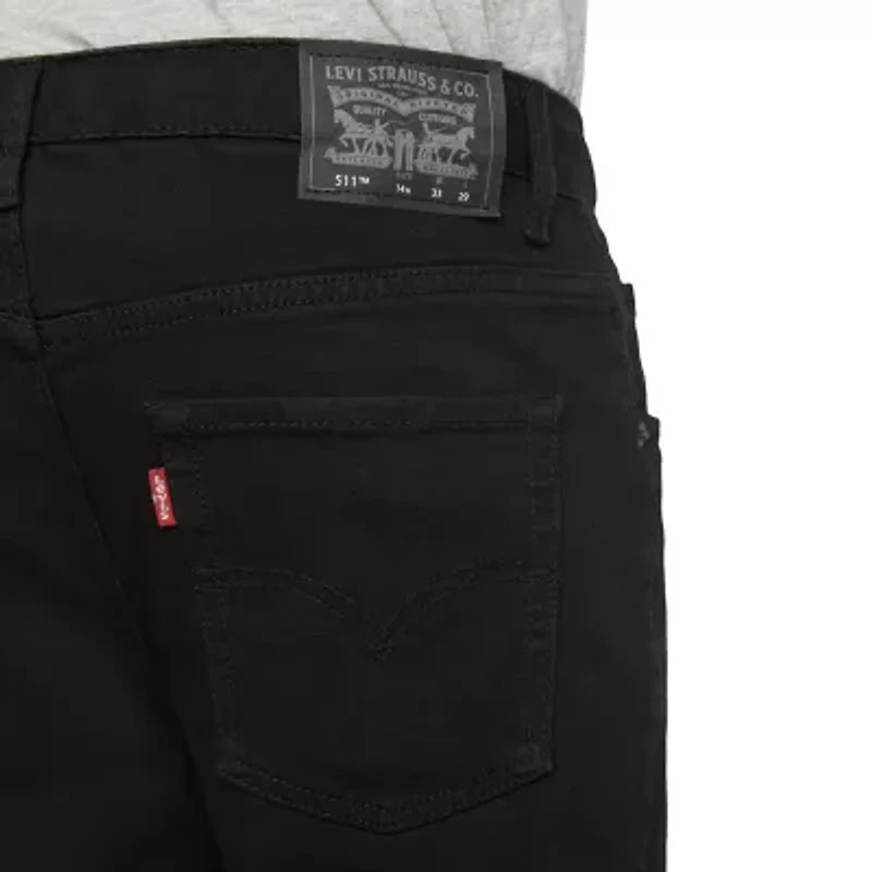 Levi's Big Kid Boys Adjustable Waist Husky Mid Rise 511 Slim Fit Jean