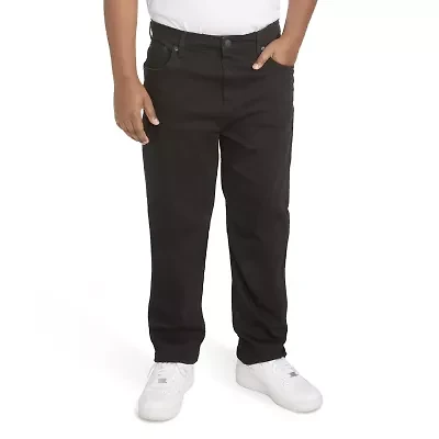 Levi's Big Kid Boys Adjustable Waist Husky Mid Rise 502 Regular Fit Jean